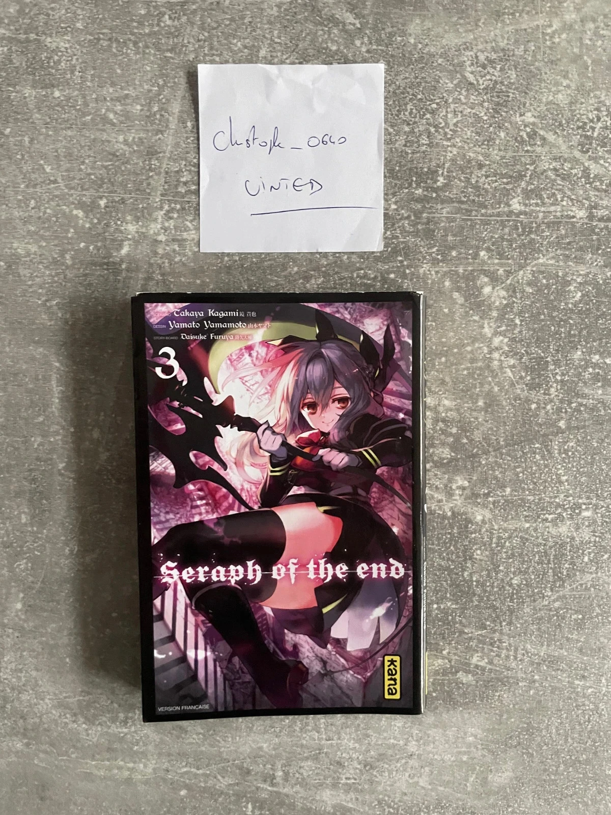 Manga Seraph of the end Tome 3 en version française.